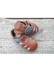 Zippy été cuir bio brown