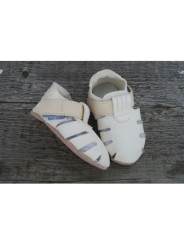 Zippy été cuir bio white