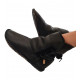 Boots leather minimalist black 