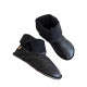 Boots leather minimalist black 