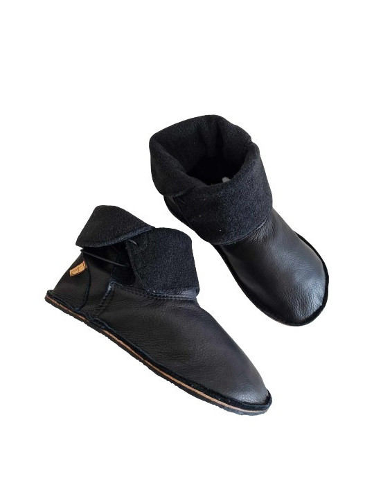 bottes bottines cuir laine barefoot minimalistes homme femme hiver 