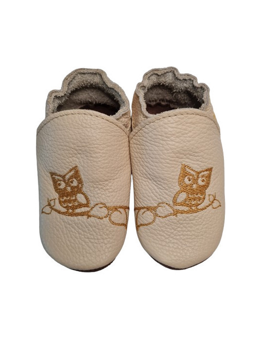 Chaussons cuir à personnaliser