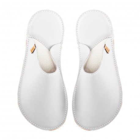 pantoufles en cuir