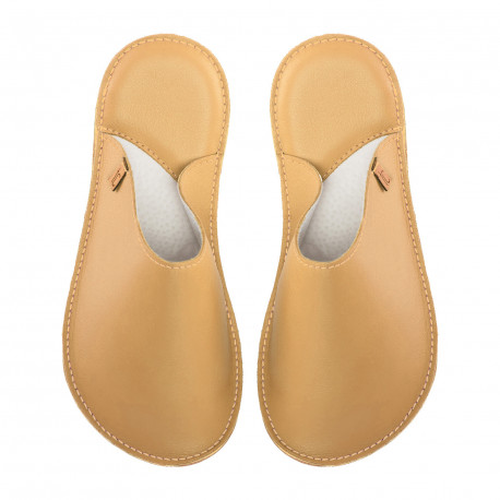 Handmade leather slippers clogs