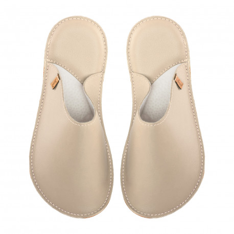 pantoufles en cuir