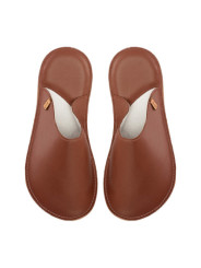 Handmade leather slippers clogs