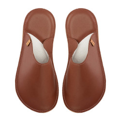 Handmade leather slippers clogs