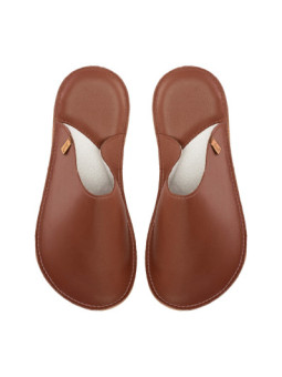 Handmade leather slippers clogs