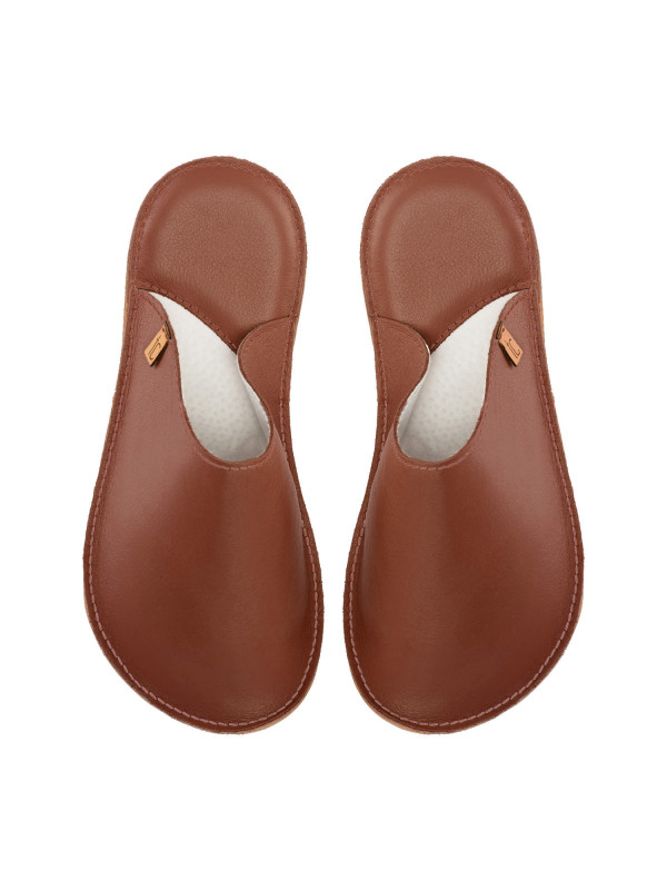 Handmade leather slippers clogs