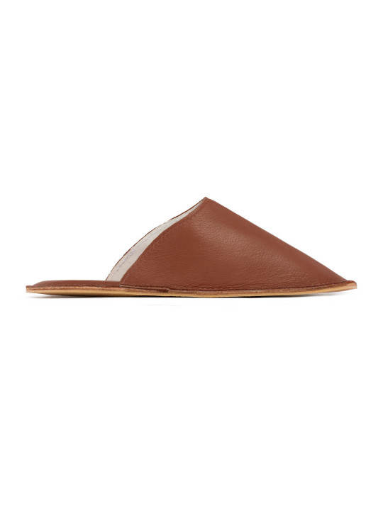 Handmade leather slippers clogs