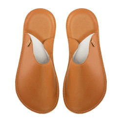 Handmade leather slippers clogs