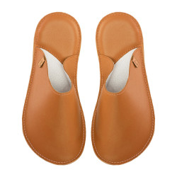 Handmade leather slippers clogs
