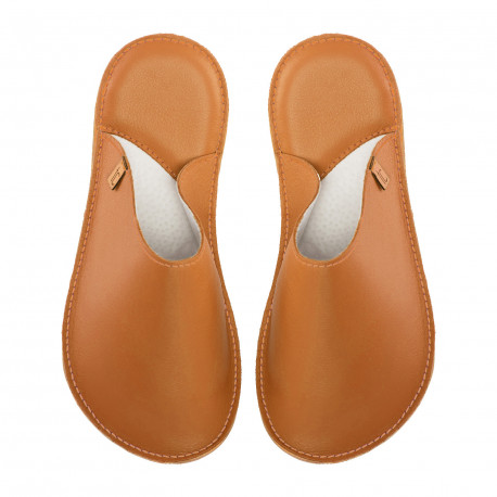 Handmade leather slippers clogs