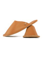 pantoufles en cuir