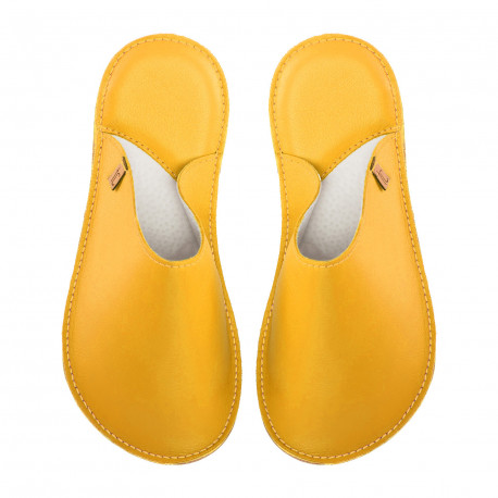 Handmade leather slippers clogs