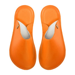 Handmade leather slippers clogs