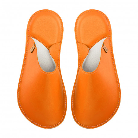 Handmade leather slippers clogs