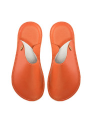 Handmade leather slippers clogs