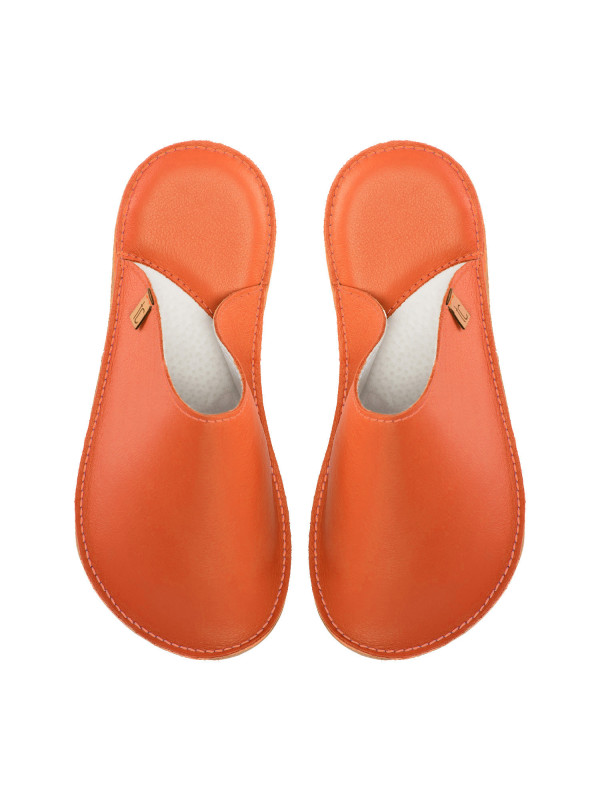 Handmade leather slippers clogs