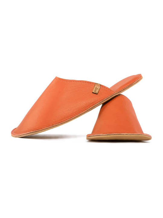 Handmade leather slippers clogs