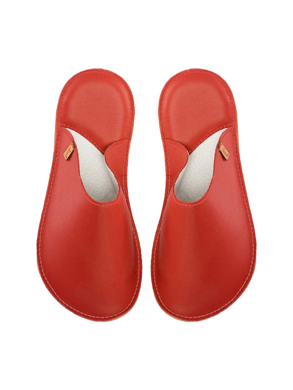 Handmade leather slippers clogs