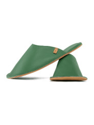 Handmade leather slippers clogs