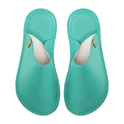 Handmade leather slippers clogs