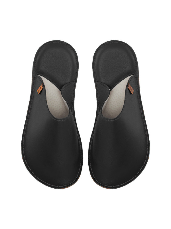 pantoufles en cuir