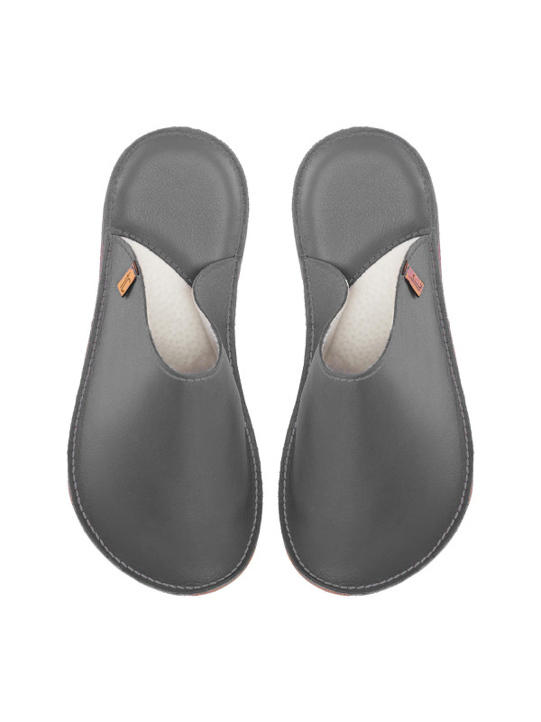 Handmade leather slippers clogs