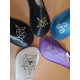 Handmade leather slippers clogs