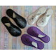 Handmade leather slippers clogs