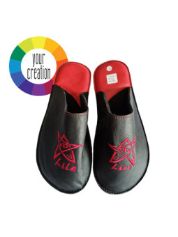 našuchovacie kožené papuče 