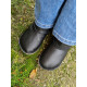 Boots leather minimalist black 