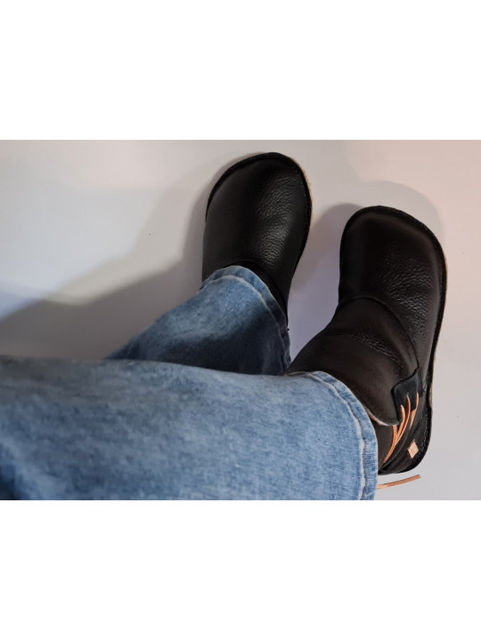 čižmy členkové koža vlna barefoot minimalistické pánske dámske zima