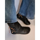 Boots leather minimalist black 