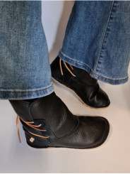 boots ankle leather wool barefoot minimalist man woman winter