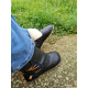 Boots leather minimalist black 