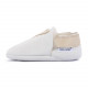 Sheepskin slippers slippers, cream round