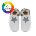 Sheepskin slippers colorful star