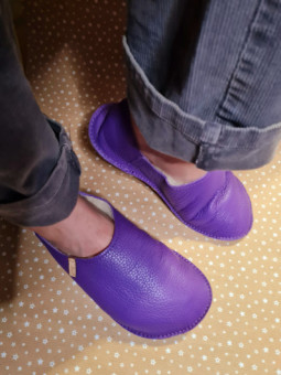 Babouches cuir barefoot artisanales