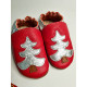 Silver Christmas tree slippers