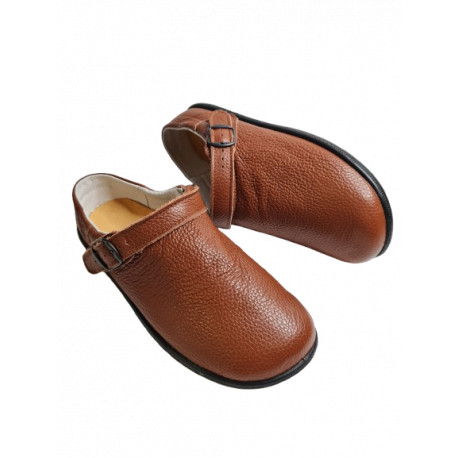 Clogs adjustable strap brown bruciato