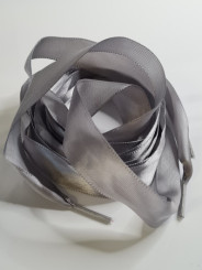 Gray satin laces