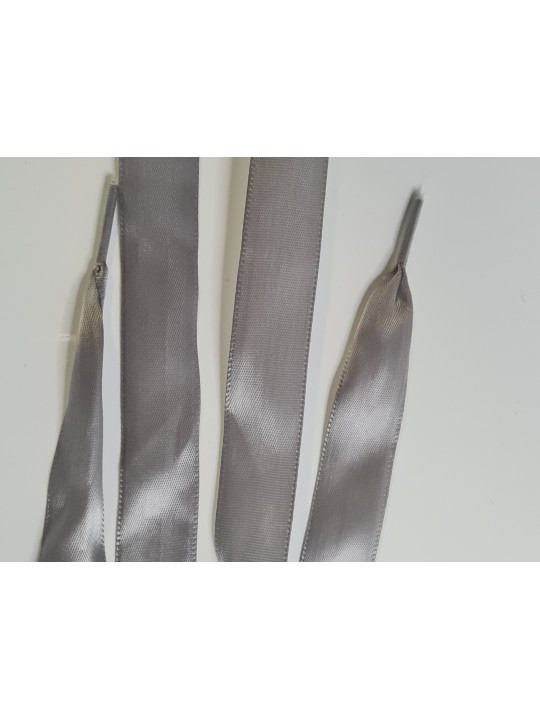 Gray satin laces