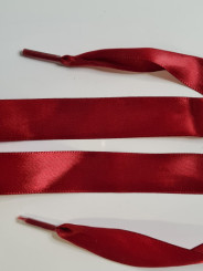 Lacets en satin bordeaux