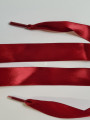 Lacets en satin bordeaux