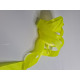 bright fluo yellow satin laces