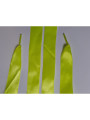 Lacets en satin jaune vif fluo