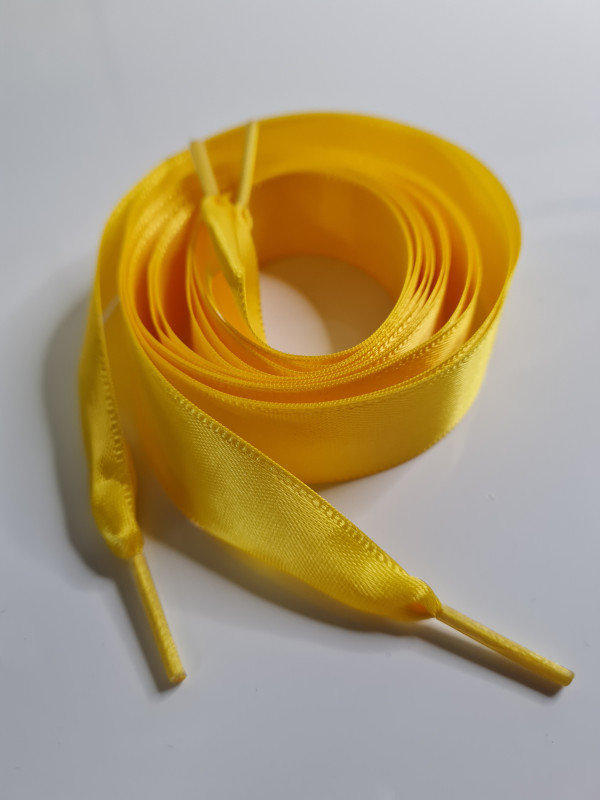 mustard yellow satin laces
