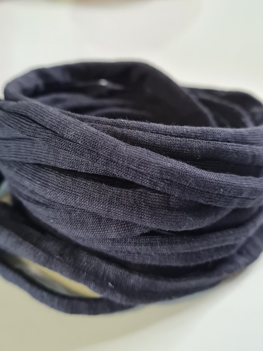 Lacets pour sandales minimalistes en coton étirable bleu marine